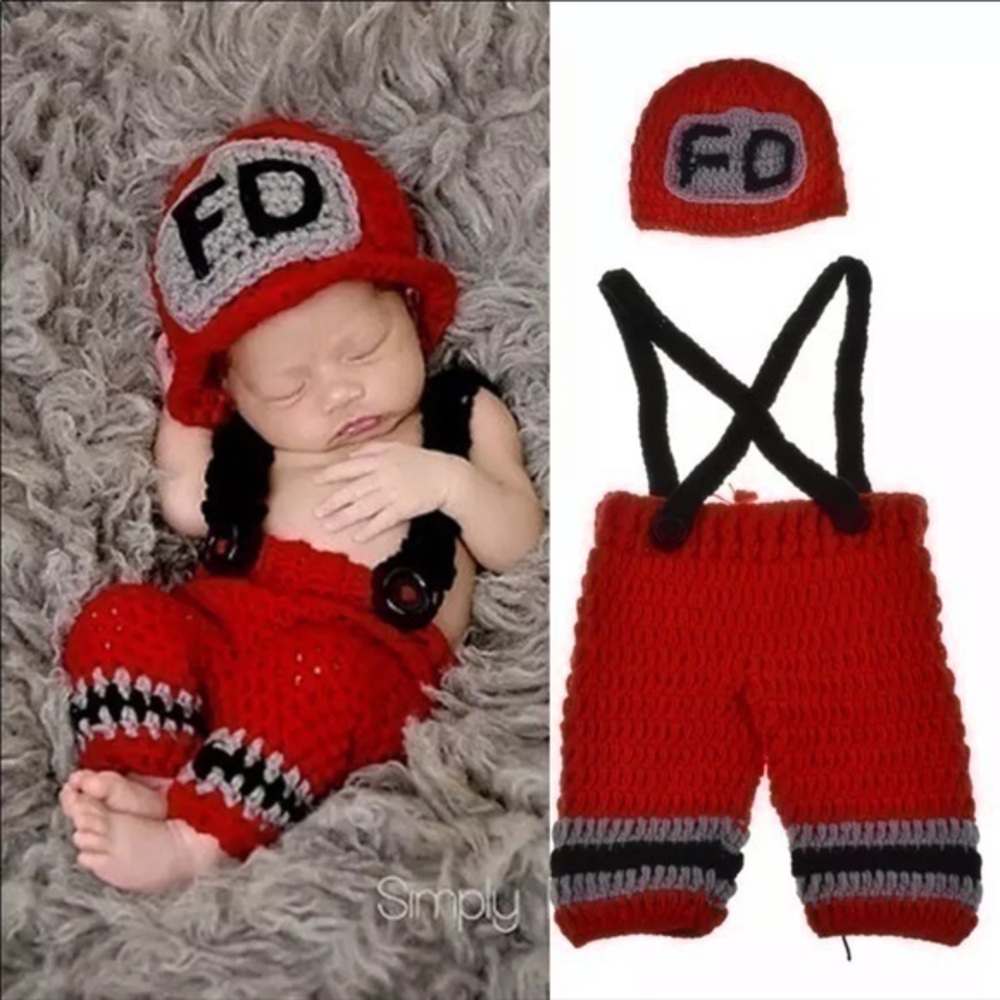 Firefighter 2 piece photography prop